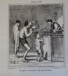 Vue prise à la Buvette d'un bain de Seine by Honoré Daumier
