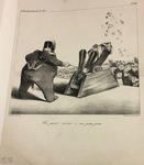 Un grand mortier à très petite portée. by Honoré Daumier