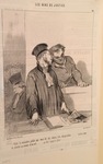 Voilà le ministère public qui vous dit des choses très désagréables … by Honoré Daumier