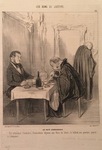 Au Café d'Aguesseau by Honoré Daumier