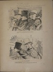 Un jour où on l'entre gratis au Salon de peinture. / LES CONNAISSEURS. by Honoré Daumier