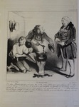 Dis donc, Macaire qué que c’est que c’thé d’la mère Gibou que nous faisons là? by Honoré Daumier