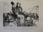 (Bertrand) Dis donc, s’ils allaient nous faire un mauvais parti tous ces meurt-de-faim là? by Honoré Daumier