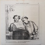 Vois le cours de la bourse … by Honoré Daumier