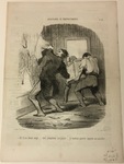 Ah! il m'a donné congé ... by Honoré Daumier