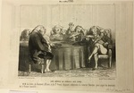 UNE SÉANCE DU CONSEIL DES CINQ by Honoré Daumier