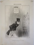 Un Monsieur au dessous de ses affaires. by Honoré Daumier