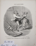 L'Inconvénient d'avoir des domestiques ayant trop de gaité dans le caractère. by Honoré Daumier