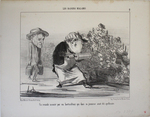 Un remède inventé par un horticulteur qui dans sa jeunesse avait été apothicaire. by Honoré Daumier