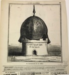 Le couronnement de son édifice. by Honoré Daumier