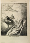 Le rêve de la nouvelle Marguerite. by Honoré Daumier