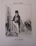 Bien venu qui apporte. by Honoré Daumier