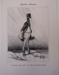 Un homme sans asile est comme un oiseau sans nid. by Honoré Daumier