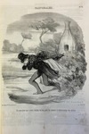 Un monsieur qui a voulu étudier de trop près les mœurs si intéressantes des abeilles. by Honoré Daumier