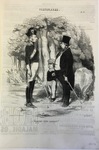Voyageur, votre passeport? ... by Honoré Daumier