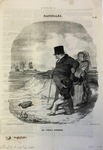 UNE TERRIBLE RENCONTRE by Honoré Daumier
