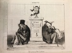 Vue prise au Père Lachaise. by Honoré Daumier