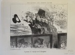 Agrément de voyager sur la banquette. by Honoré Daumier