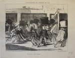 Arrivée a une station. by Honoré Daumier