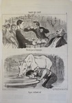 Buvant pour se désennuyer. by Honoré Daumier