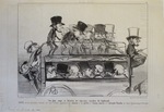 Vue, plan, coupe et élévation des nouveaux omnibus du boulevard. by Honoré Daumier