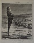 Le rève de l'inventeur du fusil à aiguilles, le jour de la Toussaint. by Honoré Daumier
