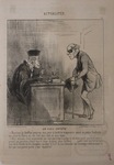 UN VIEIL ENTÊTÉ by Honoré Daumier
