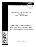 Educational Foundations and Research: How Two Program Areas Became One Department by Sandra Arnau-Dewar