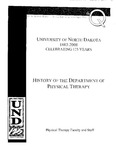 History of the Department of Physical Therapy