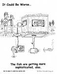 The fish are getting more sophisticated, also. by Steve Edwards