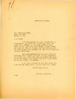 Letter from Attorney General Langer to Henry G. Owen Regarding Owen's Injury and Hospitalization, 1919
