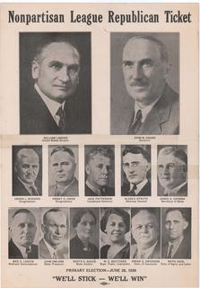 1938 Primary Election Nonpartisan League Republican Ticket