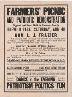 Ransom County Farmers' Picnic and Patriotic Demonstration, 1917