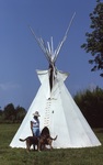 St. EOM with Dog and Tipi by James Smith Pierce