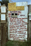 Signs "Warning" "No Trespassing" by James Smith Pierce