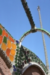 Bottoms of Green Bottles used for Arch