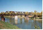 "Red River, Old RR Bridge, Grand Forks"