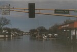 "Grand Forks Flood Evacuation. Looking N. on S. Washington"
