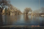 "Grand Forks Flood Evacuation. University Ave. Looking E Across Columbia" by Jacob Dvorak