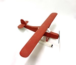 Red Toy Skip Plane by Artist Unknown