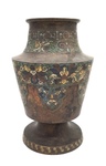 Japanese Champlevé Enamel Vase by Artist Unknown