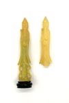 Pair of Japanese Figural Candles by Artist Unknown