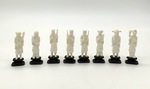 Small Chinese Ivory Set of the Eight Taoist Immortals by Artist Unknown