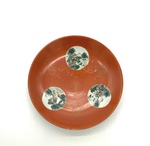 Coral Ground Porcelain Dish by Artist Unknown