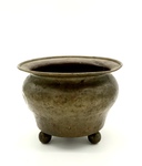 Russian Bronze Footed Jar by Artist Unknown