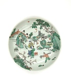 Chinese Enameled Porcelain Dishes by Artist Unkown