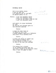 "Baseball Blues," Song Lyrics, 1978 by Bill Gessner
