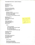 "Somewhere in Between (Freezing Drizzle)" Song Lyrics, undated by Bill Gessner