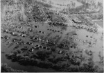 Aerial view of East Grand Forks During Flood Stage