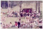Vendor Booth and People at "Summerthing '83" in Riverside Park, June 25, 1983